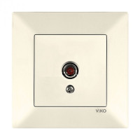 Розетка TV концевая белая VIKO MERIDIAN крем 90970210-WH
